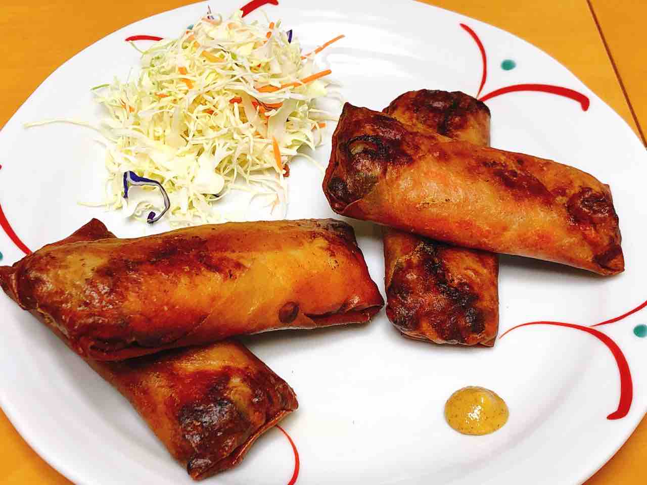 春巻き 漬物 ニンニク醤油漬け 玉子スープ 家ごはん No 16の日常 春巻き 漬物 ニンニク醤油漬け 玉子スープ 家ごはん No 16の日常