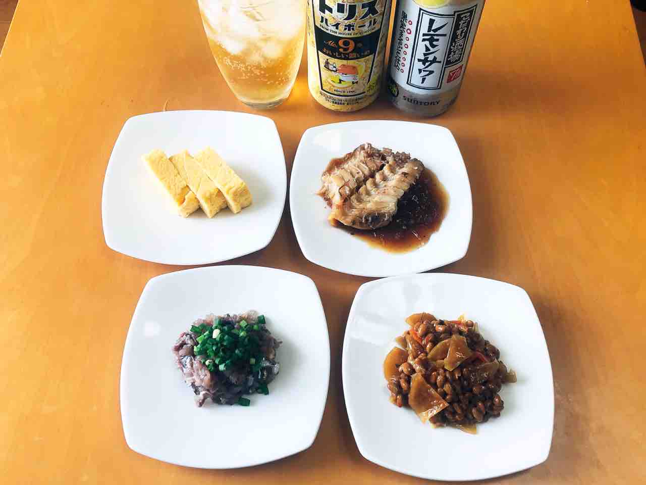 玉子焼き ブダイの煮付け イワシのたたき 福神漬け納豆 家ごはん No 16の日常