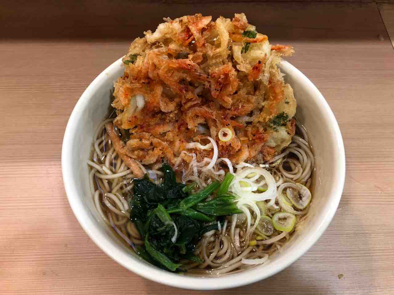 箱根そば本陣 桜海老と霞ヶ浦産白魚のかき揚げ天そば 新宿 No 16の日常