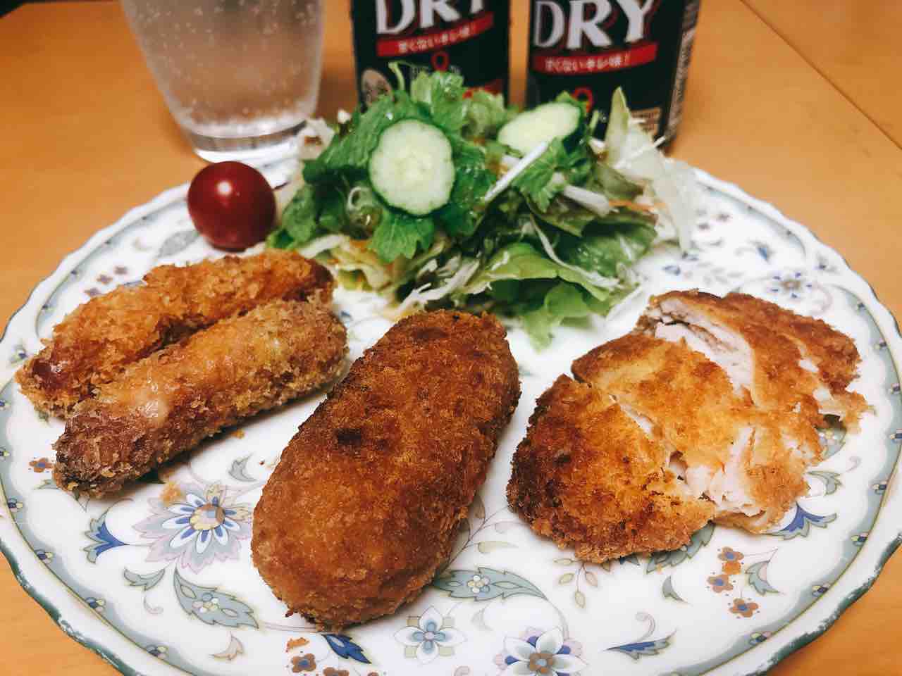 フライ盛り合わせ チャプチェ 家ごはん No 16の日常 フライ盛り合わせ チャプチェ 家ごはん No 16の日常