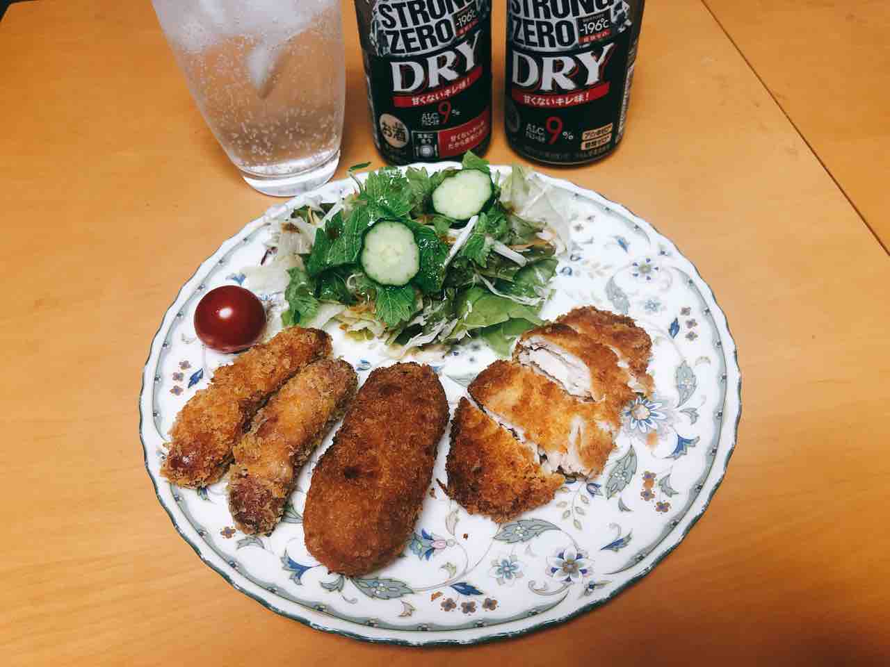 フライ盛り合わせ チャプチェ 家ごはん No 16の日常 フライ盛り合わせ チャプチェ 家ごはん No 16の日常