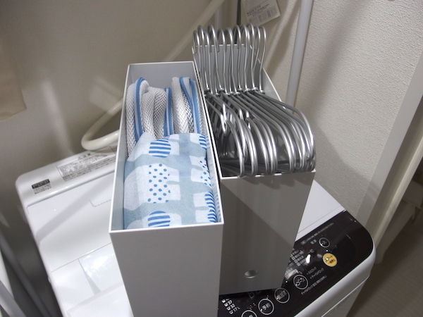 洗濯機ラックの収納を無印で見直し 今日も楽しい一人暮らし