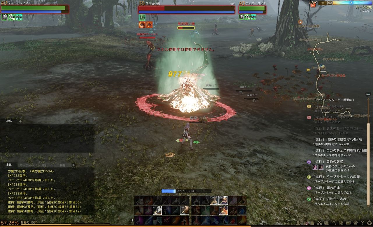 地獄の沼地の隠しクエスト 歪んだ扉の欠片 Archeage ティア フノスの手記