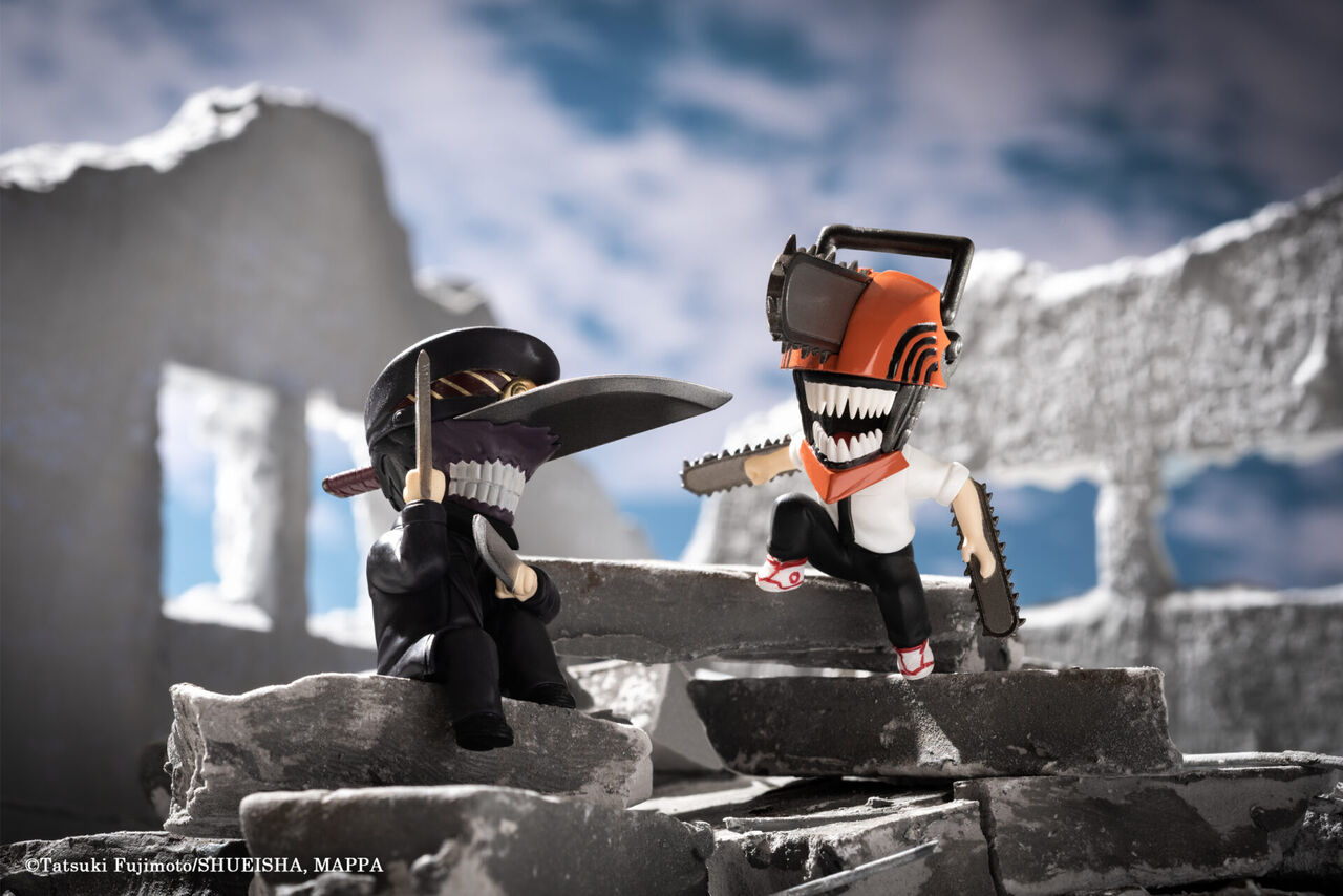 【アニメ・チェンソーマン】デンジ達が2.5頭身に、「座る」フィギュア13体セット登場