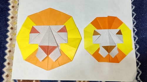 ライオンキングのロゴが折り紙で作れるとは知らなんだ 折り方通りに折ったら ライオンキングそのままですね 趣味のツボ