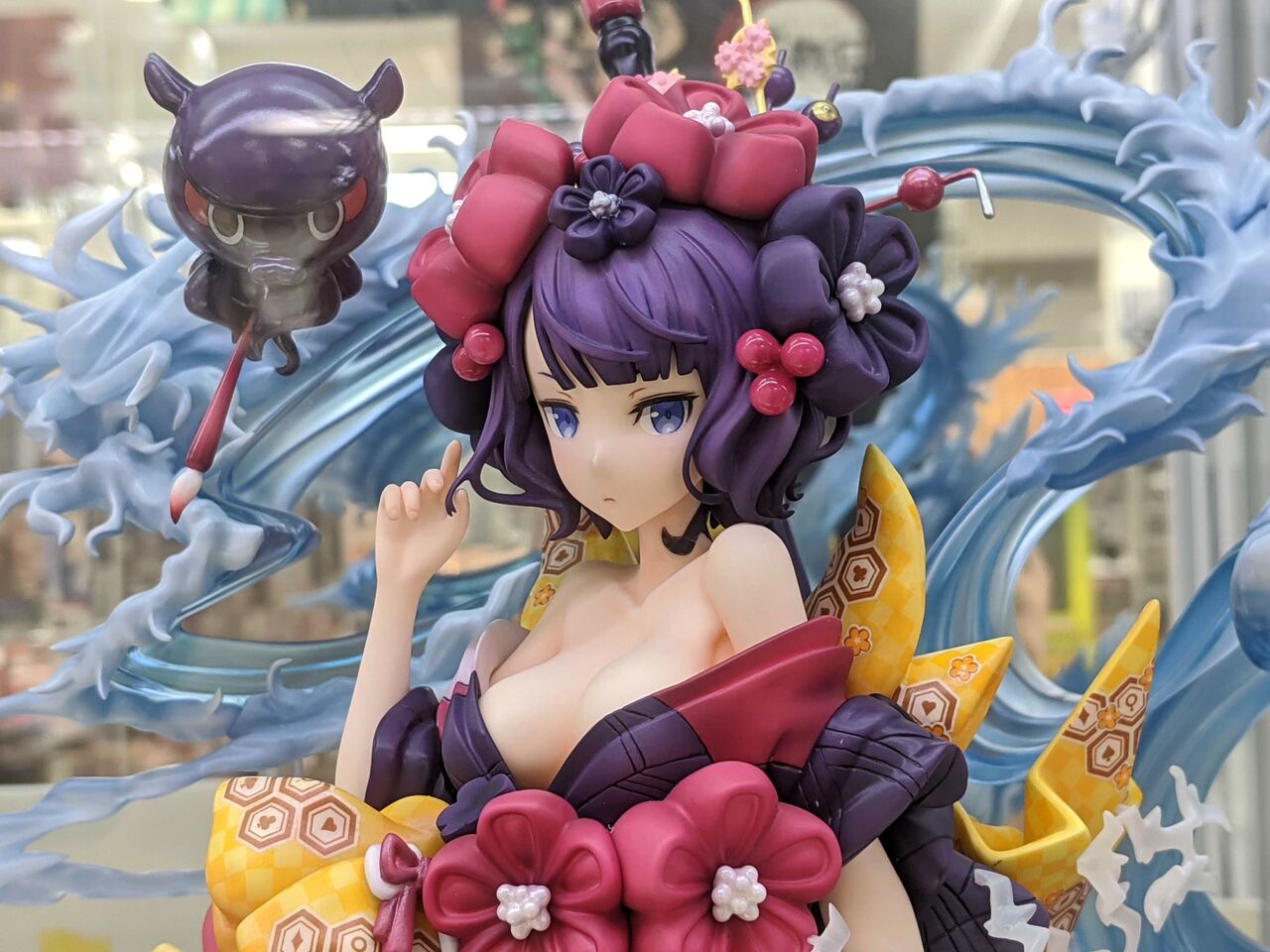 美少女フィギュア あみあみ展示撮り下ろし 花魁風の着崩しも美しい フォーリナー 葛飾北斎 速報ホビー スピリッツ