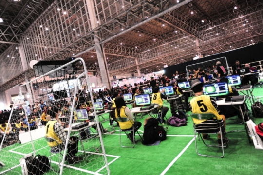 サッカーゲームプレイ
