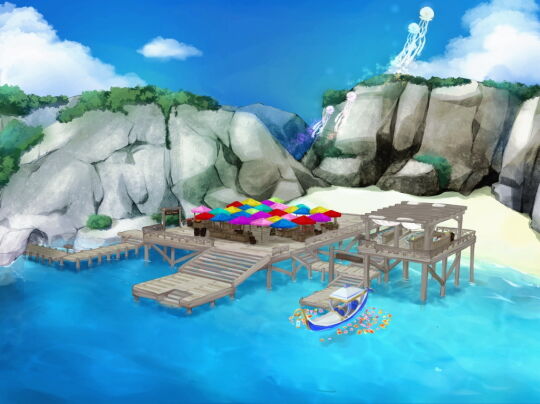 ステージ:海辺のショップ