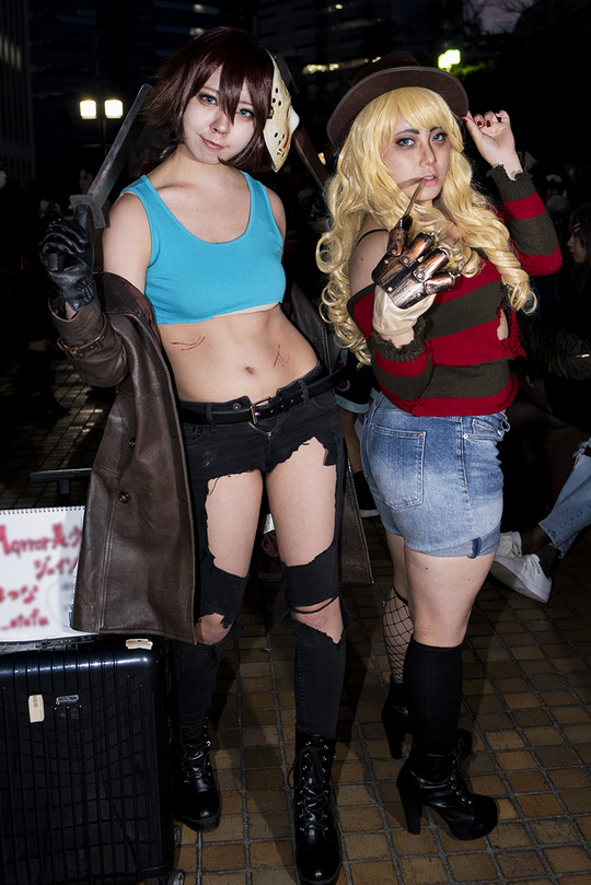 まつな@ジェイソン、月夜@フレディ