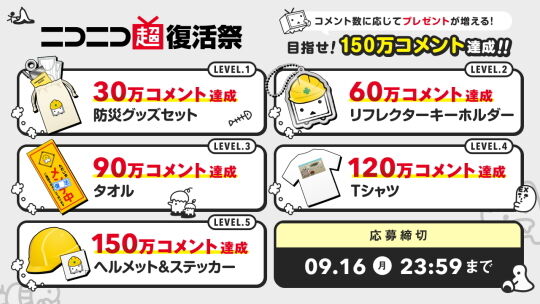 目指せ!150万コメント達成