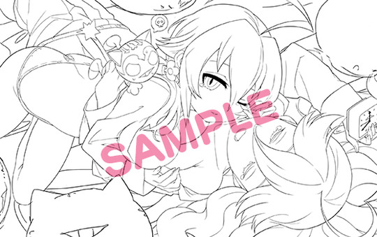 ファミーズ_Es&ノーバディ_線画_SAMPLE