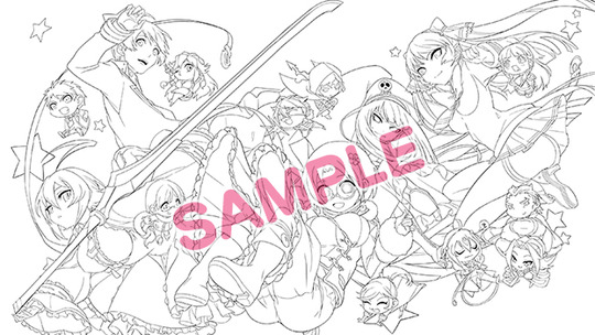 アマゾン_Es&冥&久音&ひな&橙八_線画_SAMPLE