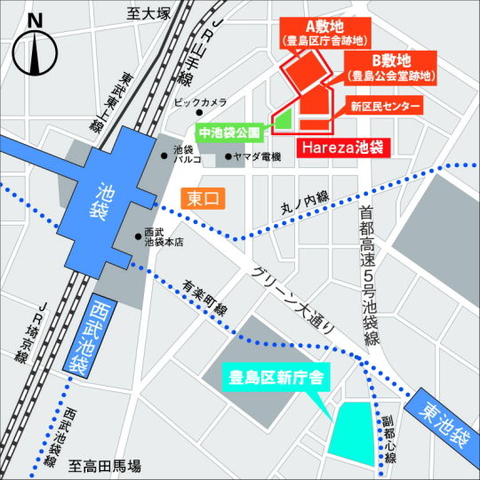 ニコファーレ池袋マップ