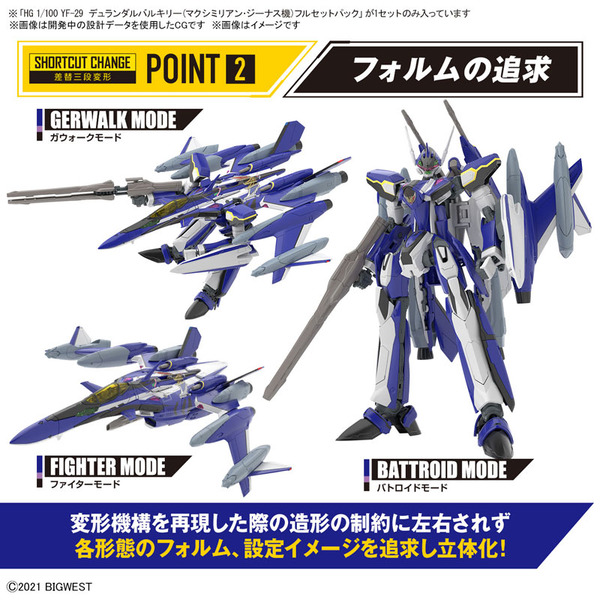 HG 1/100 YF-29 デュランダルバルキリー（マクシミリアン・ジーナス機