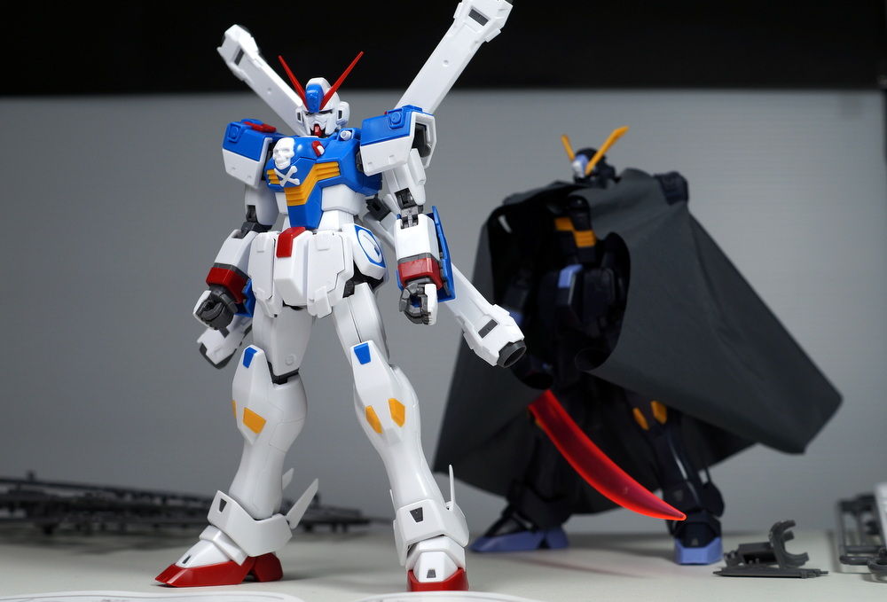 ｍｇ 1 100 クロスボーンガンダムｘ３ Ver Ka 製作03 本体パチ組み完成 こーのーどちゃかてきんl 立体版