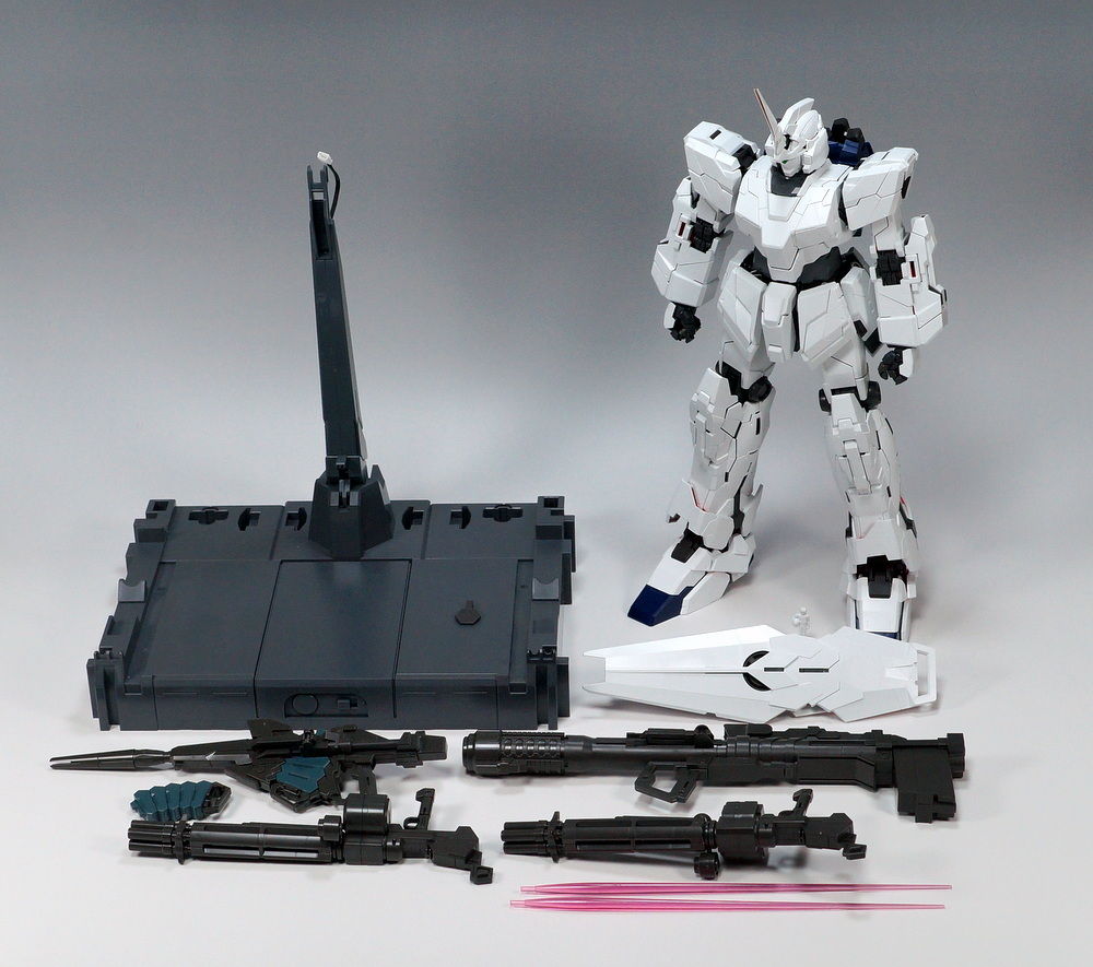 PG 1/60 RX-0 ユニコーンガンダム 製作07 武器類組立て～パチ