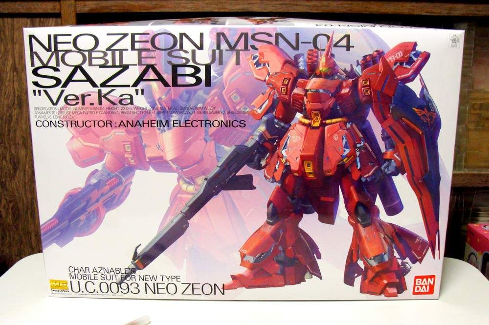 MG MSN-04 サザビーVer.Ka 製作01 開封~パチ組み開始! : こー MG MSN-04 サザビーVer.Ka 製作01 開封~パチ組み開始! : こー