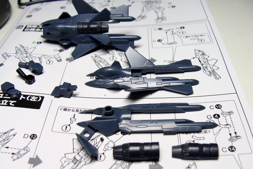 1/144 Su-47E ビェールクト 製作03 パチ組み完成！ : こーのーどちゃか