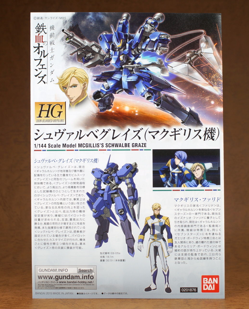 HG 1/144 シュヴァルベグレイズ（ガエリオ機） 製作01 開封～パチ組み