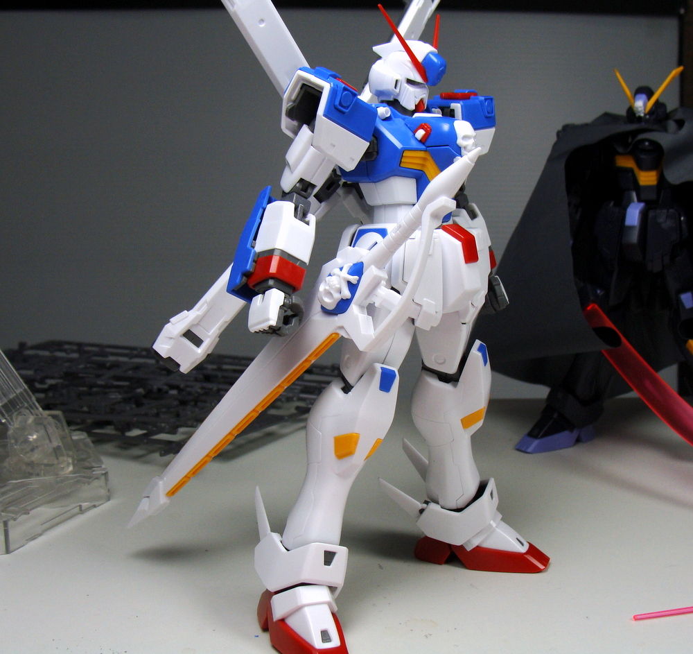 パ*ー様 未組立　ガンプラ　MG まとめて　セット MG 1/100 クロスボーンガンダムX3 Ver.Ka 製作04 パチ組み完成