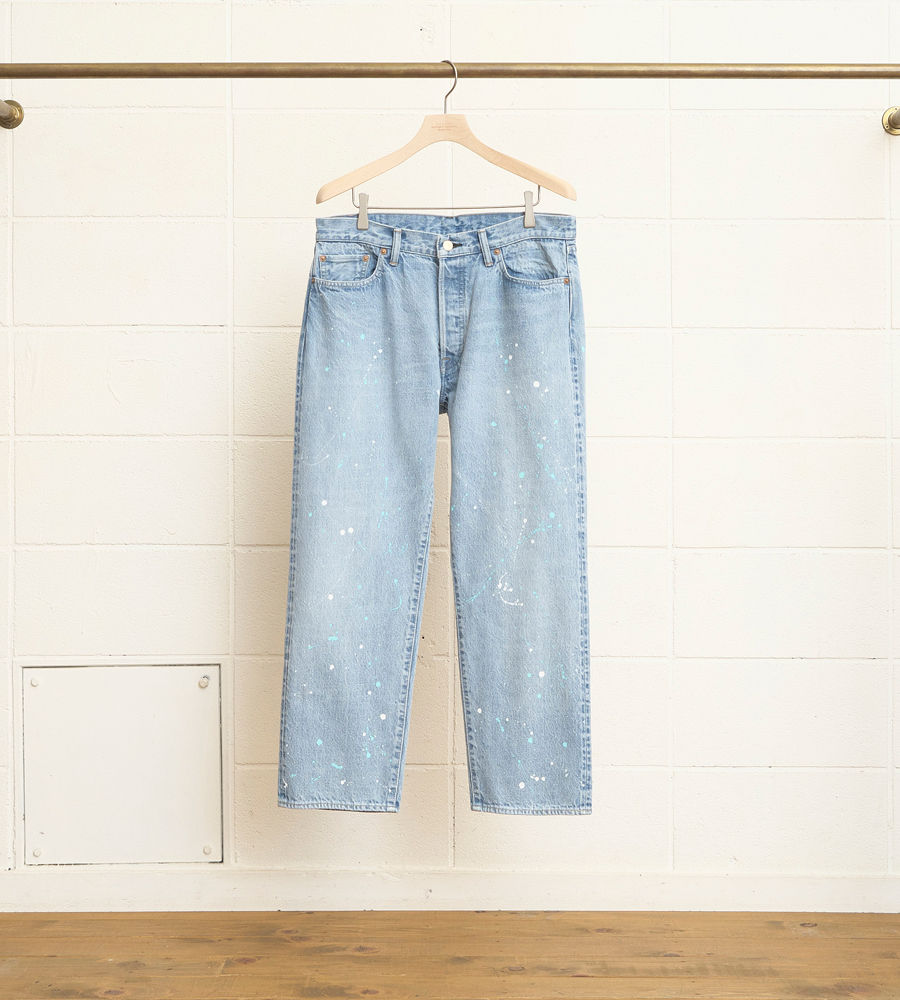 11月3日 UNUSED - Painted Denim Pants : Hoen_blog