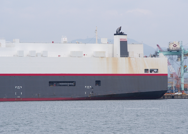 自動車運搬船 日産専用船 Venus Spirit 三田尻中関港 14 7 18 防府ｷﾀｷﾀ ﾟ ﾟ