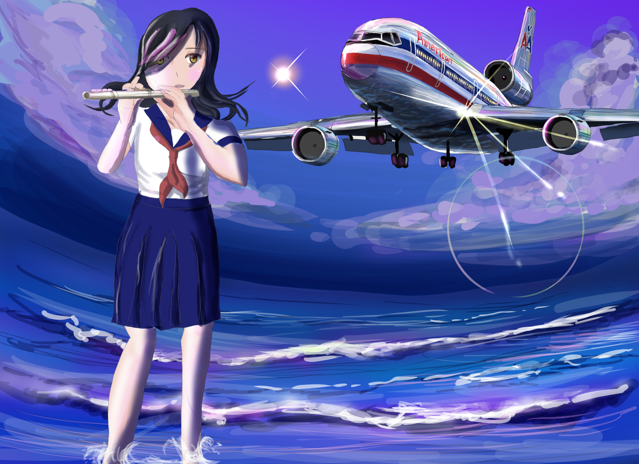飛行機絵 アメリカン航空 安全を祈って 乗り物イラストの部屋 飛行機絵 アメリカン航空 安全を祈って 乗り物イラストの部屋