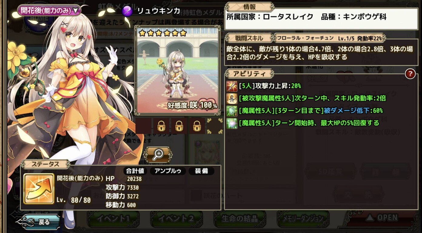 リュウキンカさんのダイマ 春庭の孔ー花騎士まとめ