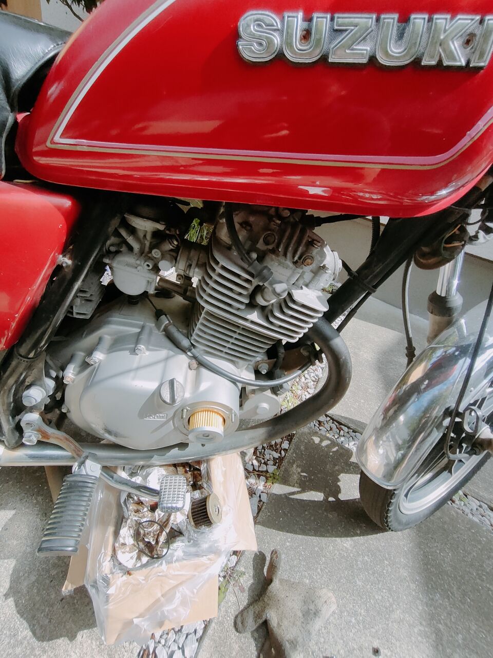 GN125  フロント・リア 新車外し　ゴールド GN125 フロント・リア 新車外し ゴールド バイク用ホイール zx