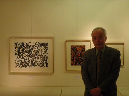 拓版画 坂本富男「街のハミング」5/18 坂本富男 拓版画 棟方志功