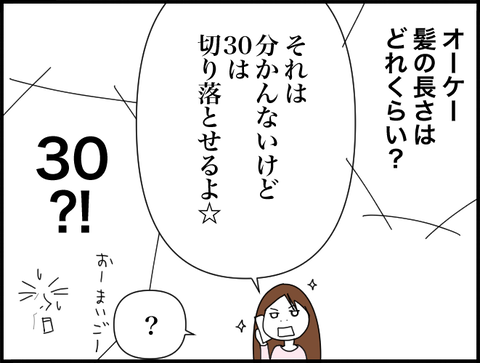３０切り落とせる！３０？