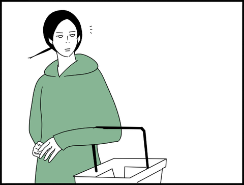 買い物中のホリ