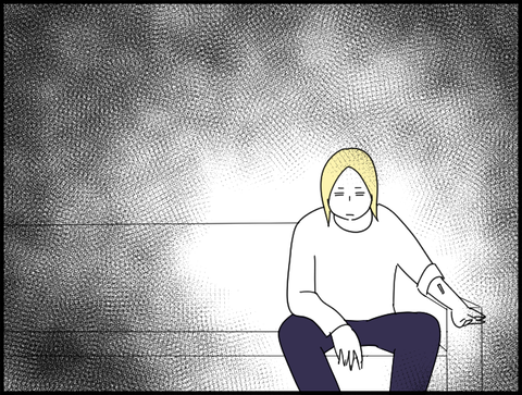 待合室の旦那・・・