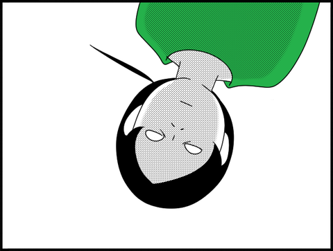 覗くホリー白目