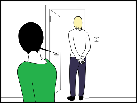 旦那を見るホリー