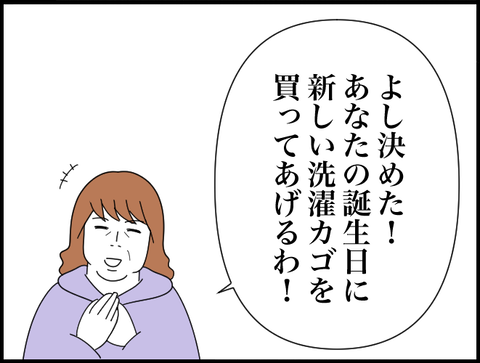 誕生日にカゴ買ってあげるわ