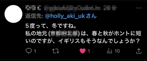 ５度って冬ですね