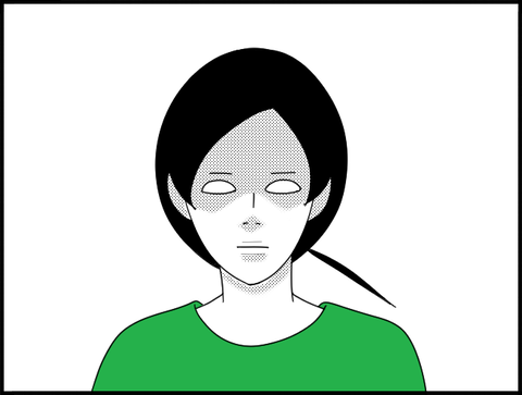 白目ホリー影付き