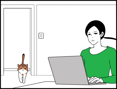 リビングでMacチェリー