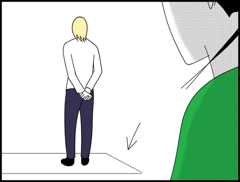 旦那またマット上立ってる