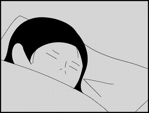 寝ているホリー