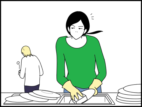 洗い物ホリー1