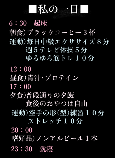 私の一日