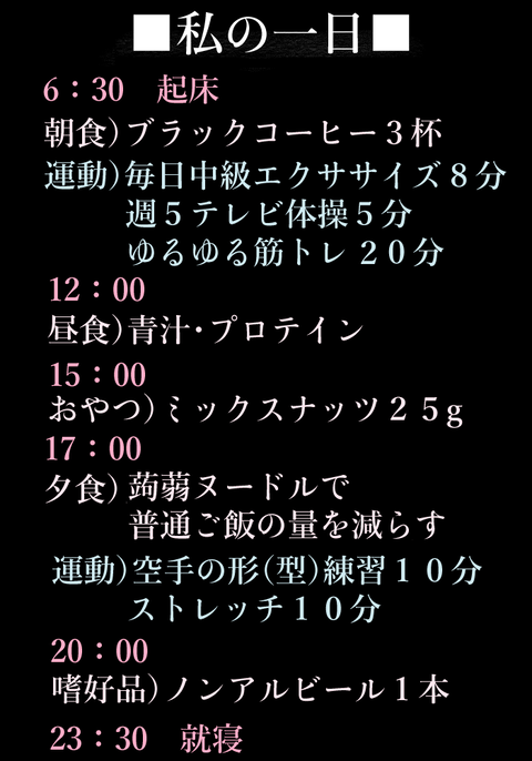 実験4私の一日