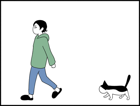 外まで付いてくる花