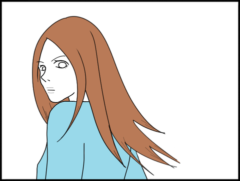 振り向きモモカ