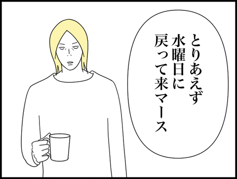 水曜に戻ってきます