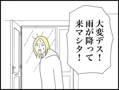 雨降って来ました