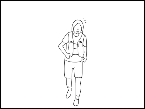 走る