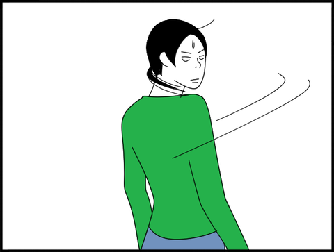 振り向くホリー